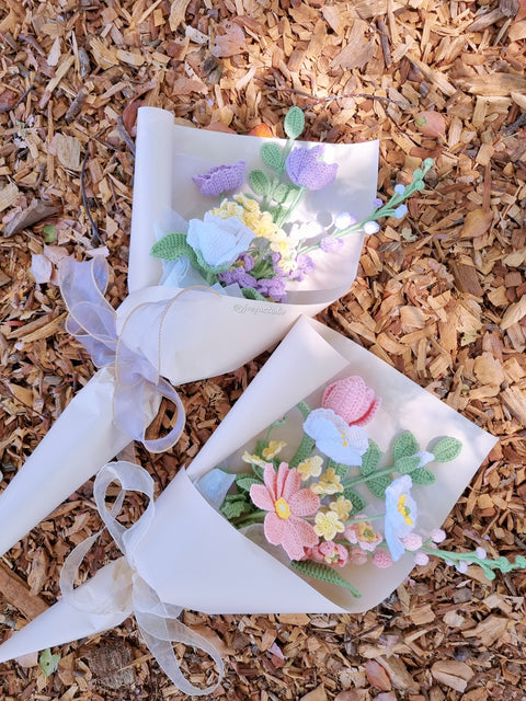 Pink/Purple Style Bouquet (No.1) with Delphinium