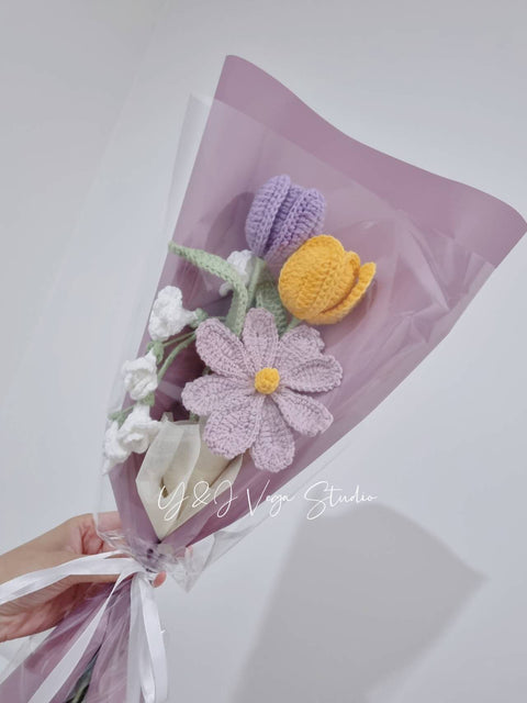 Small Bouquet (No.1) with galsang, tulip and Freesia