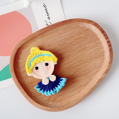 Crochet hair clip-Princess