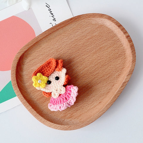 Crochet hair clip-Princess